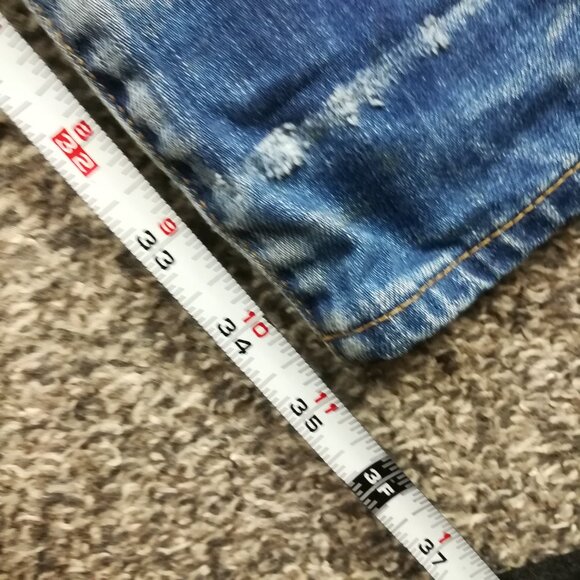 PRPS Jeans Bruised Never Broken Indigo Distressed 42x35 (Fits 44x35) - Picture 11 of 13